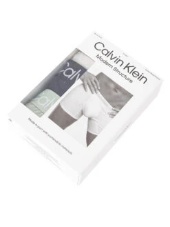 Calvin Klein 3 Pack Modern Structure Boxer Briefs - Galaxy Grey/Night Sky/Frosted Green 17 Calvin Klein 3 Pack Modern Structure Boxer Briefs - Galaxy Grey/Night Sky/Frosted Green -Standout Fashion Shop 47418i