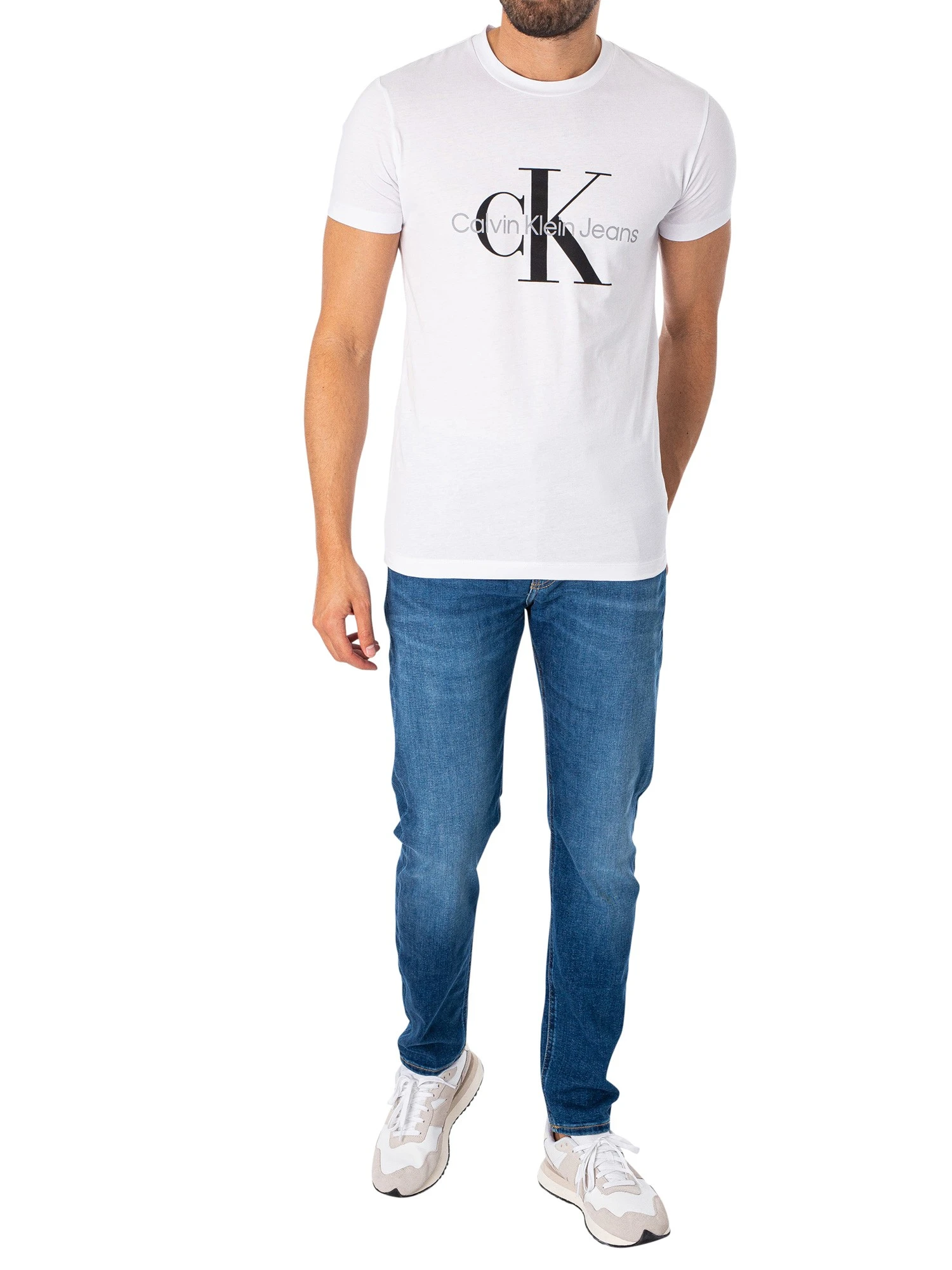 Calvin Klein Jeans Slim Tapered Jeans - Denim Dark 6 Calvin Klein Jeans Slim Tapered Jeans - Denim Dark - Image 6