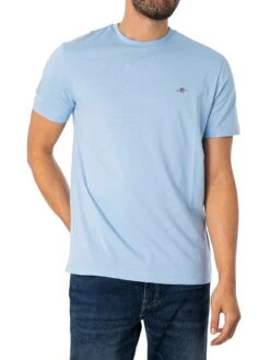 GANT Regular Shield T-Shirt - Capri Blue