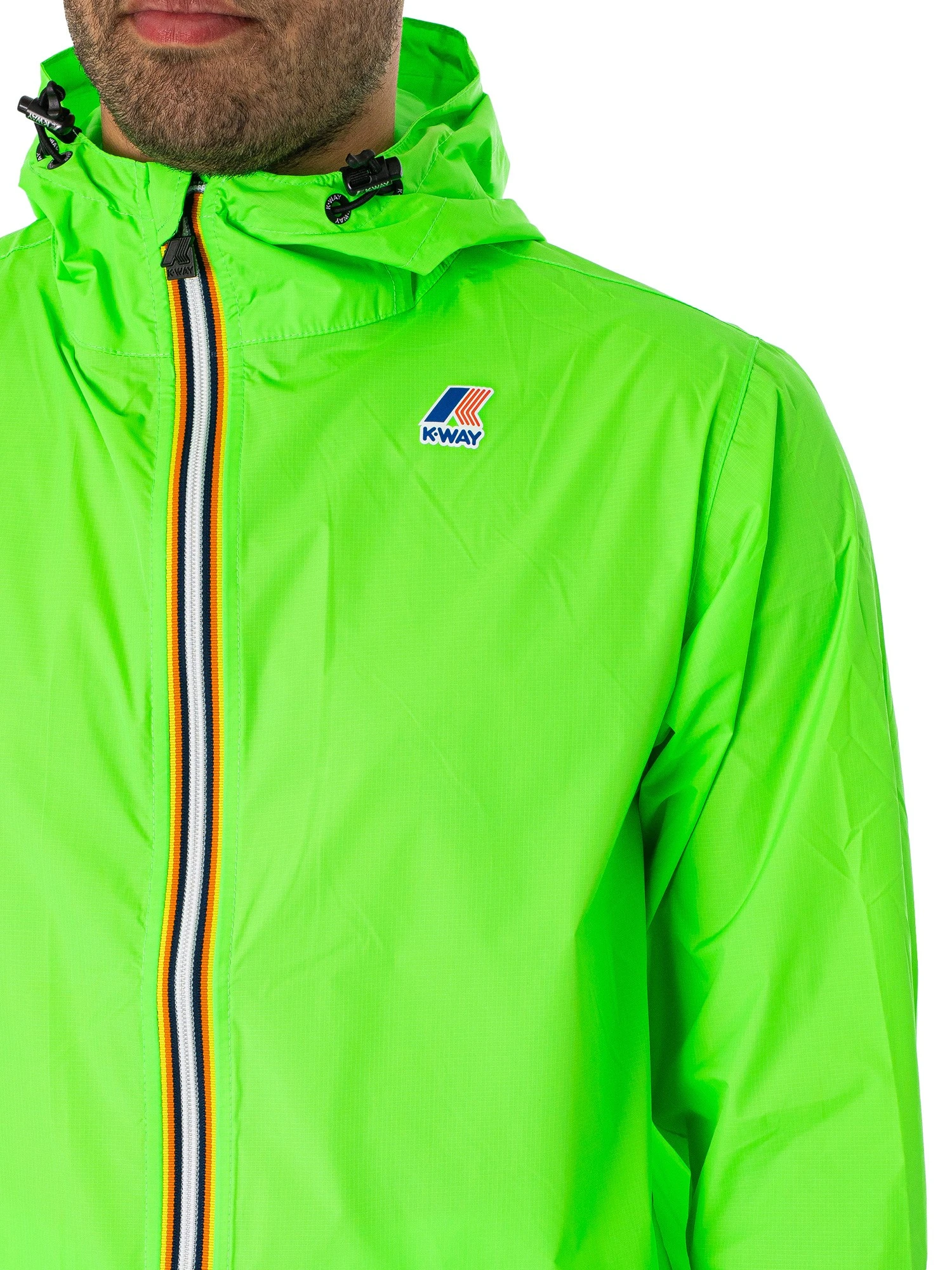 K-Way Le Vrai 3.0 Claude Jacket - Green Fluo 4 K-Way Le Vrai 3.0 Claude Jacket - Green Fluo - Image 4