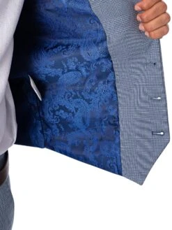 Marc Darcy Bromley Single Breasted Check Waistcoat - Sky 13 Marc Darcy Bromley Single Breasted Check Waistcoat - Sky -Standout Fashion Shop 47652f