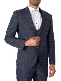 Marc Darcy Jenson Check Blazer - Marine 15 Marc Darcy Jenson Check Blazer - Marine -Standout Fashion Shop 47656f