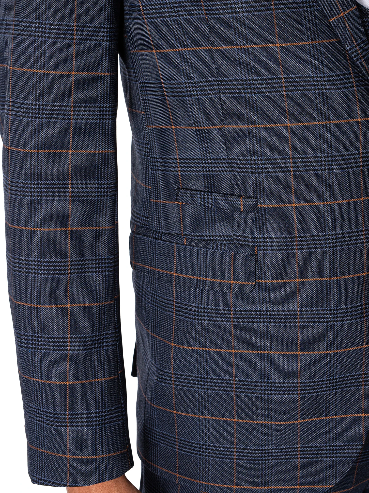 Marc Darcy Jenson Check Blazer - Marine 10 Marc Darcy Jenson Check Blazer - Marine - Image 10