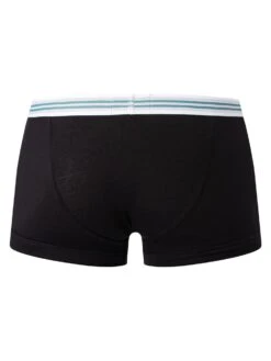 Emporio Armani 3 Pack Trunks - Black (Green/Black/White) -Standout Fashion Shop 47690h