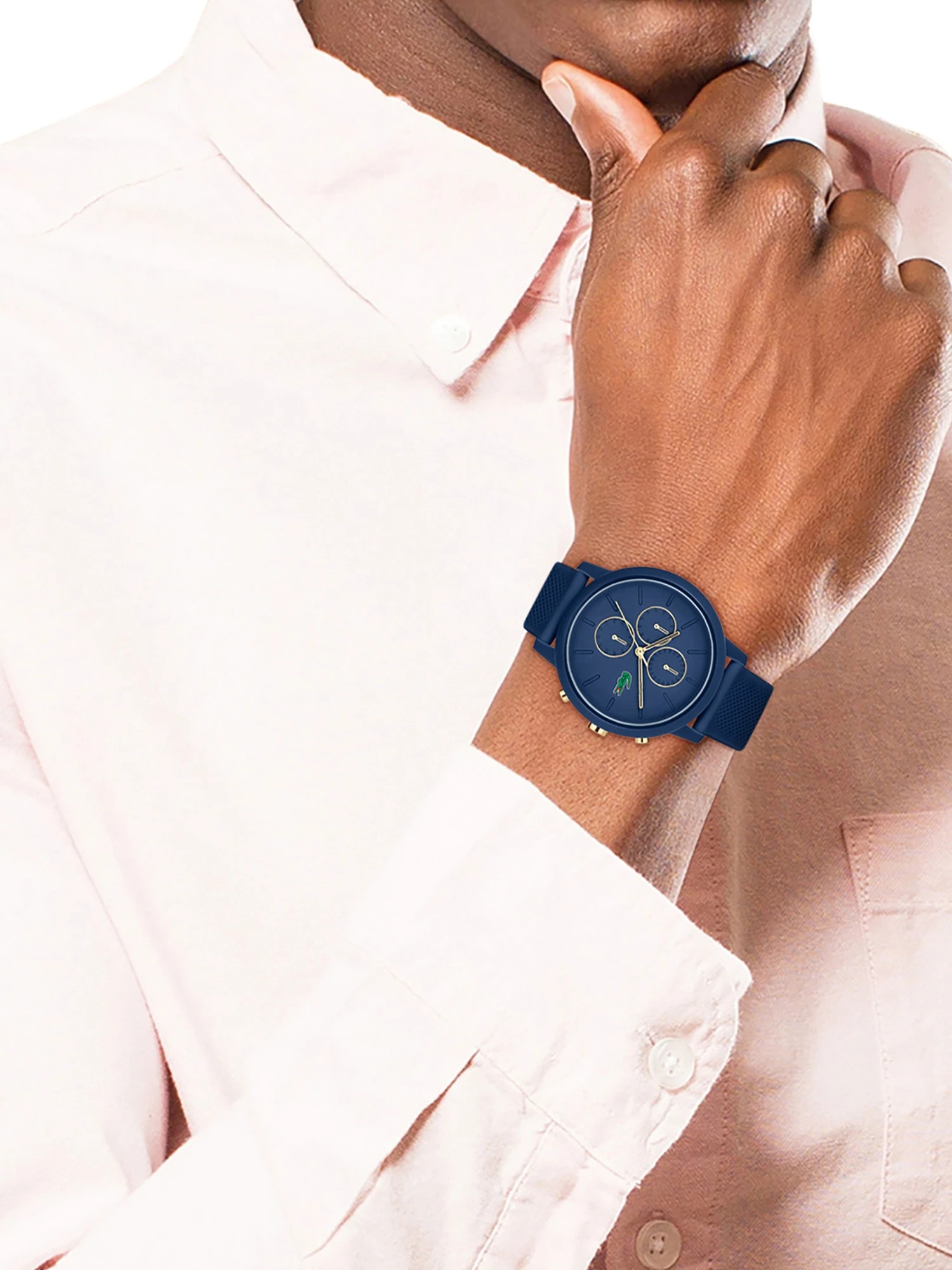 Lacoste 12.12 Chrono Watch - Blue 4 Lacoste 12.12 Chrono Watch - Blue - Image 4