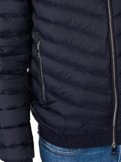 Armani Exchange Logo Down Jacket - Navy Melange/Grey -Standout Fashion Shop 47742e