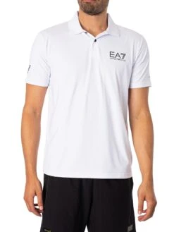 EA7 Ventus 7 Polo Shirt - White