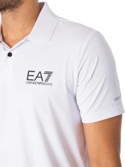 EA7 Ventus 7 Polo Shirt - White -Standout Fashion Shop 47780d