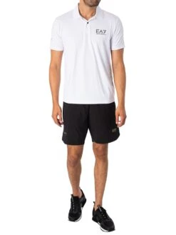 EA7 Ventus 7 Polo Shirt - White -Standout Fashion Shop 47780f