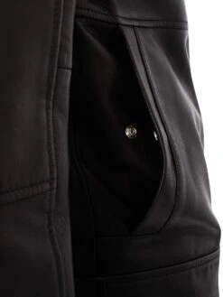 HUGO Lokis Leather Jacket - Black -Standout Fashion Shop 47806e