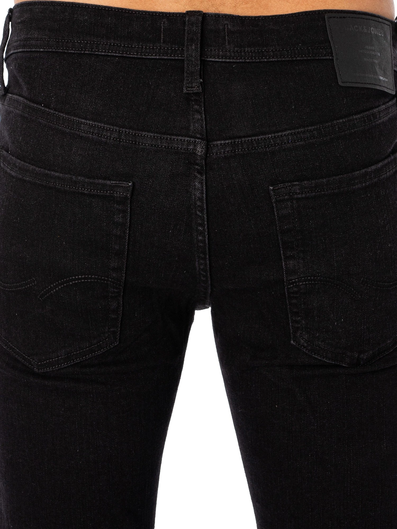 Jack & Jones Glenn Original 356 Slim Jeans - Black Denim 4 Jack & Jones Glenn Original 356 Slim Jeans - Black Denim - Image 4