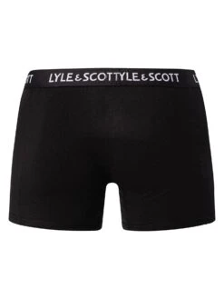 Lyle & Scott 3 Pack Ethan Trunks - Black/Granite Grey -Standout Fashion Shop 47813d