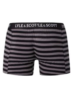 Lyle & Scott 3 Pack Ethan Trunks - Black/Granite Grey -Standout Fashion Shop 47813f
