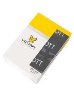 Lyle & Scott 3 Pack Ethan Trunks - Black/Granite Grey -Standout Fashion Shop 47813i