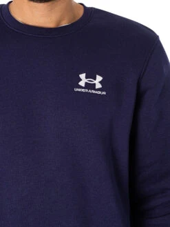 Under Armour Essential Fleece Sweatshirt - Navy -Standout Fashion Shop 47840d