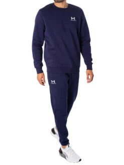 Under Armour Essential Fleece Sweatshirt - Navy -Standout Fashion Shop 47840e