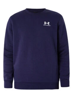 Under Armour Essential Fleece Sweatshirt - Navy -Standout Fashion Shop 47840f
