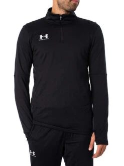 Under Armour Logo Track Mid Layer Top - Black/White
