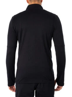 Under Armour Logo Track Mid Layer Top - Black/White -Standout Fashion Shop 47850c