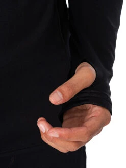 Under Armour Logo Track Mid Layer Top - Black/White -Standout Fashion Shop 47850f