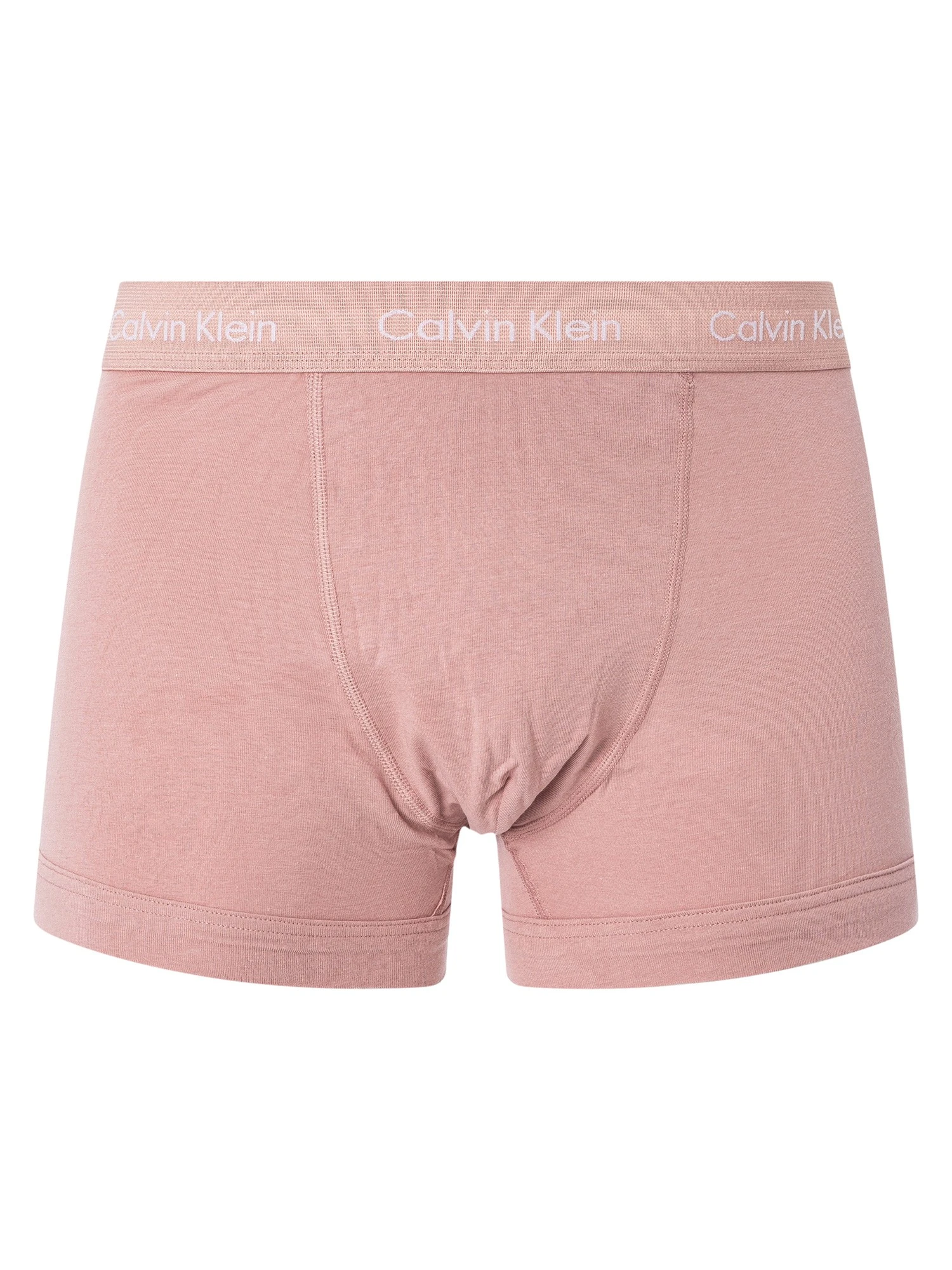 Calvin Klein 3 Pack Trunks - Woodrose/Field Olive/Deep Rouge 2 Calvin Klein 3 Pack Trunks - Woodrose/Field Olive/Deep Rouge - Image 2