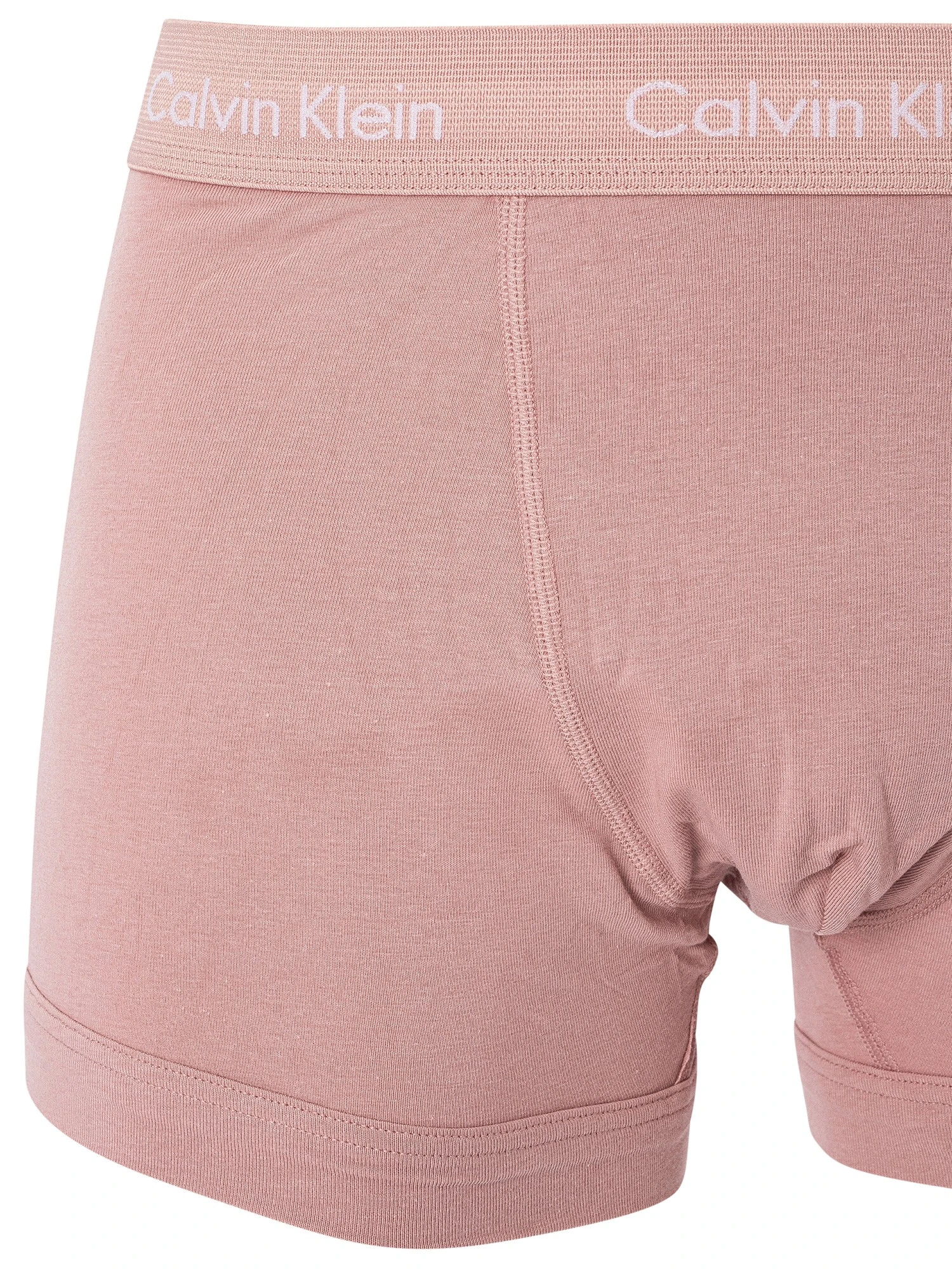 Calvin Klein 3 Pack Trunks - Woodrose/Field Olive/Deep Rouge 3 Calvin Klein 3 Pack Trunks - Woodrose/Field Olive/Deep Rouge - Image 3