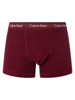 Calvin Klein 3 Pack Trunks - Woodrose/Field Olive/Deep Rouge 15 Calvin Klein 3 Pack Trunks - Woodrose/Field Olive/Deep Rouge -Standout Fashion Shop 47883g