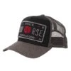 Christian Rose Iconic II Red Rose Trucker Cap - Grey/Black/Red