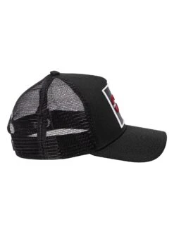 Christian Rose Logo Trucker Cap - Black/White/Red -Standout Fashion Shop 47894d