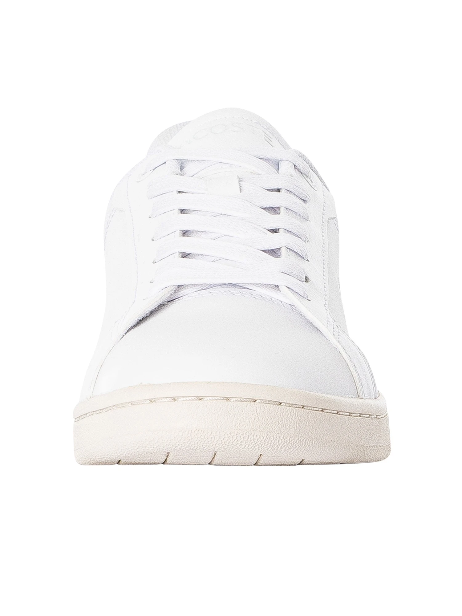 Lacoste Carnaby Pro 123 9 SMA Leather Trainers - White/Off White 4 Lacoste Carnaby Pro 123 9 SMA Leather Trainers - White/Off White - Image 4