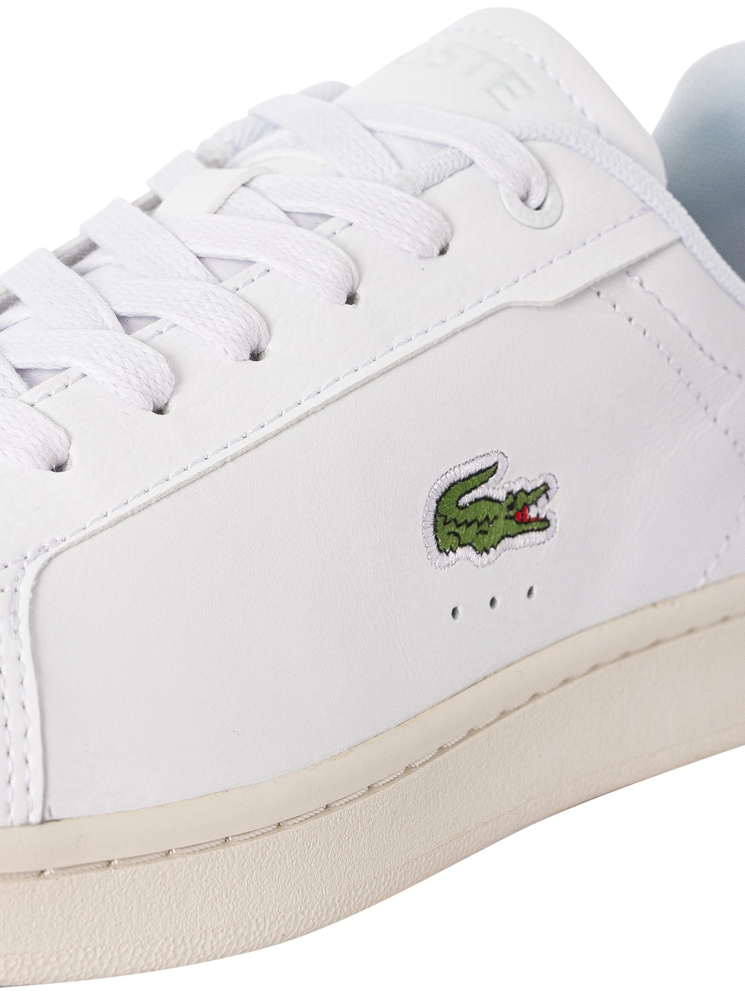 Lacoste Carnaby Pro 123 9 SMA Leather Trainers - White/Off White 8 Lacoste Carnaby Pro 123 9 SMA Leather Trainers - White/Off White - Image 8