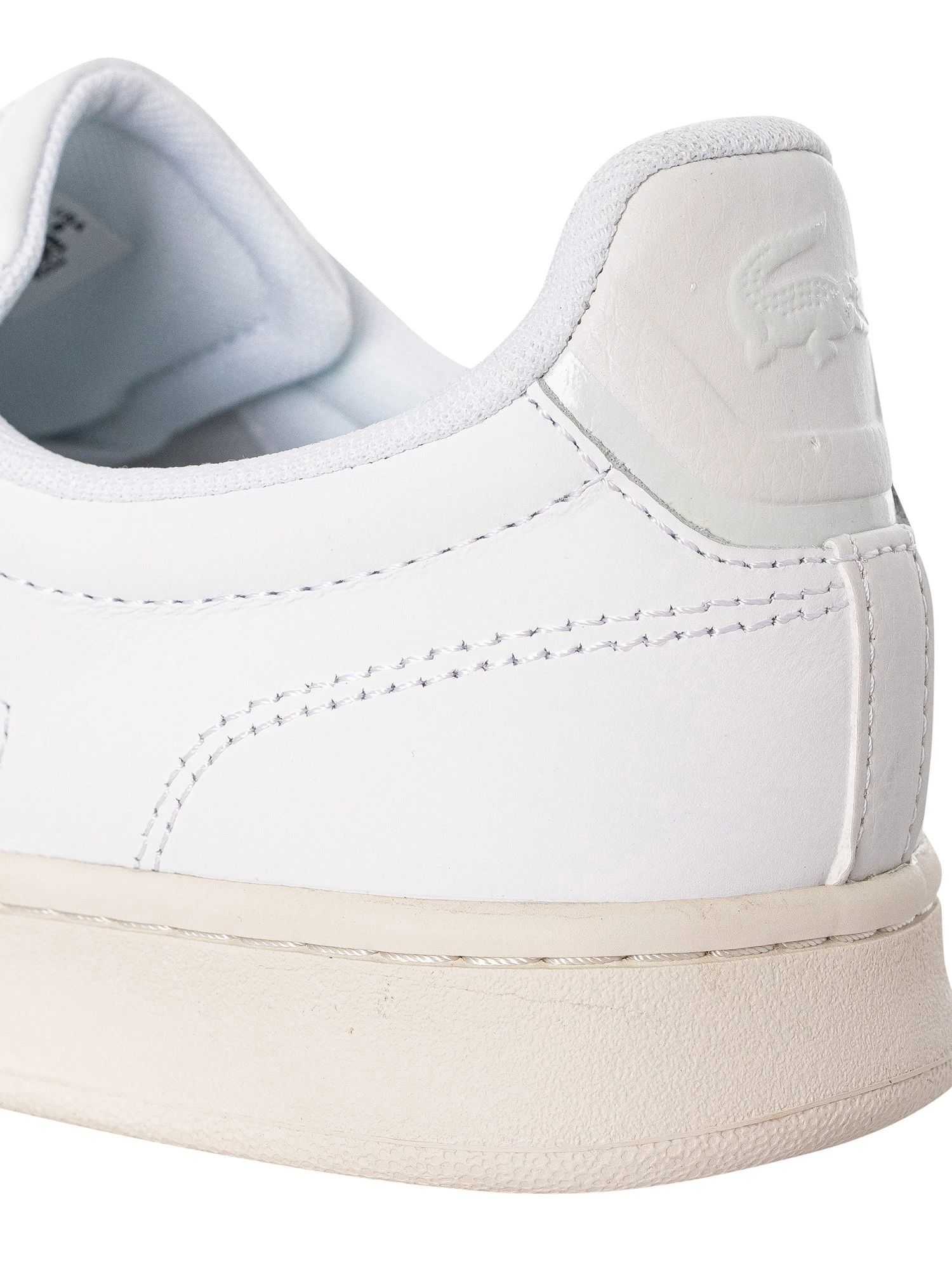 Lacoste Carnaby Pro 123 9 SMA Leather Trainers - White/Off White 9 Lacoste Carnaby Pro 123 9 SMA Leather Trainers - White/Off White - Image 9