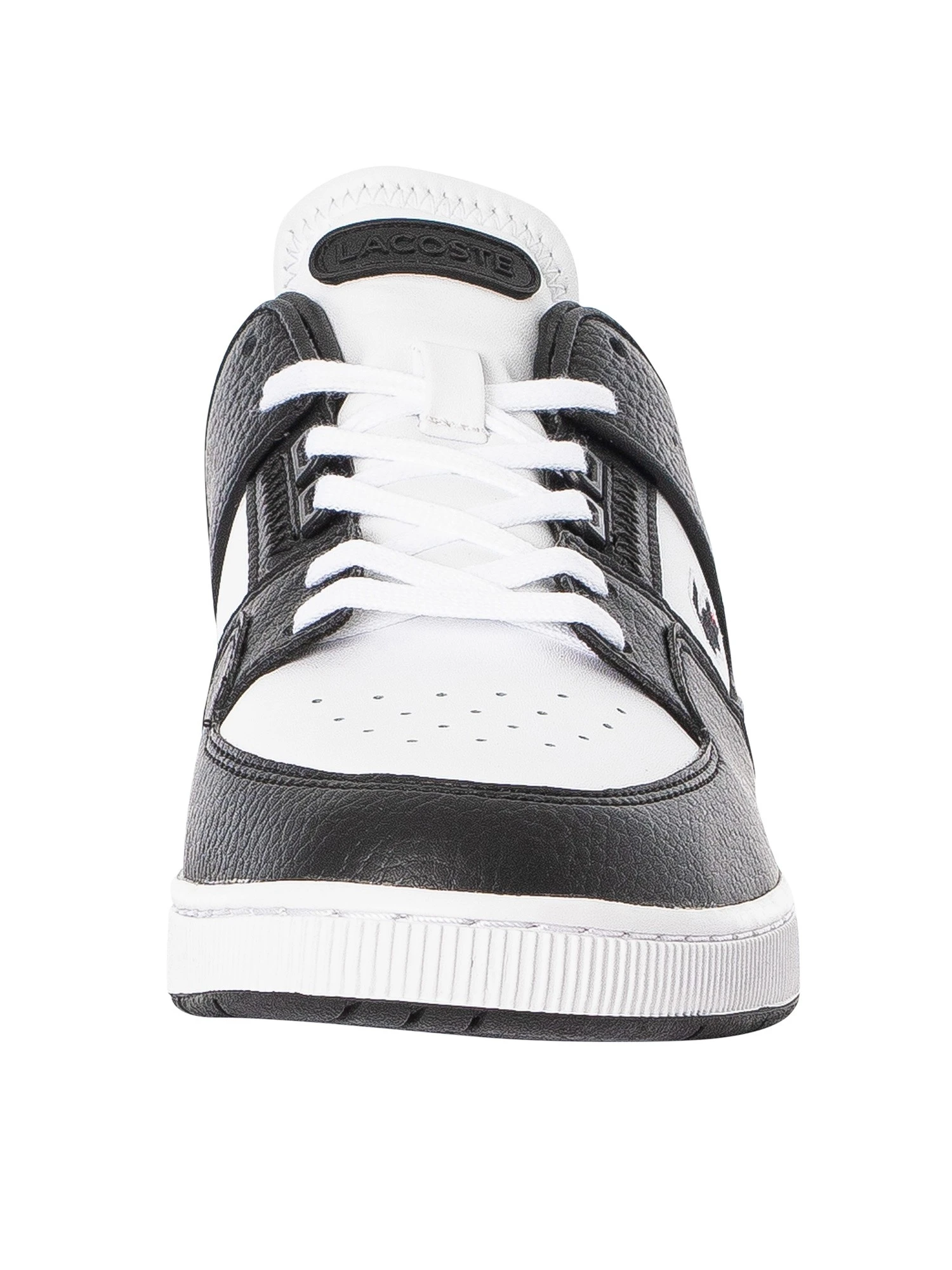 Lacoste Court Cage 223 3 SMA Leather Trainers - White/Black 4 Lacoste Court Cage 223 3 SMA Leather Trainers - White/Black - Image 4