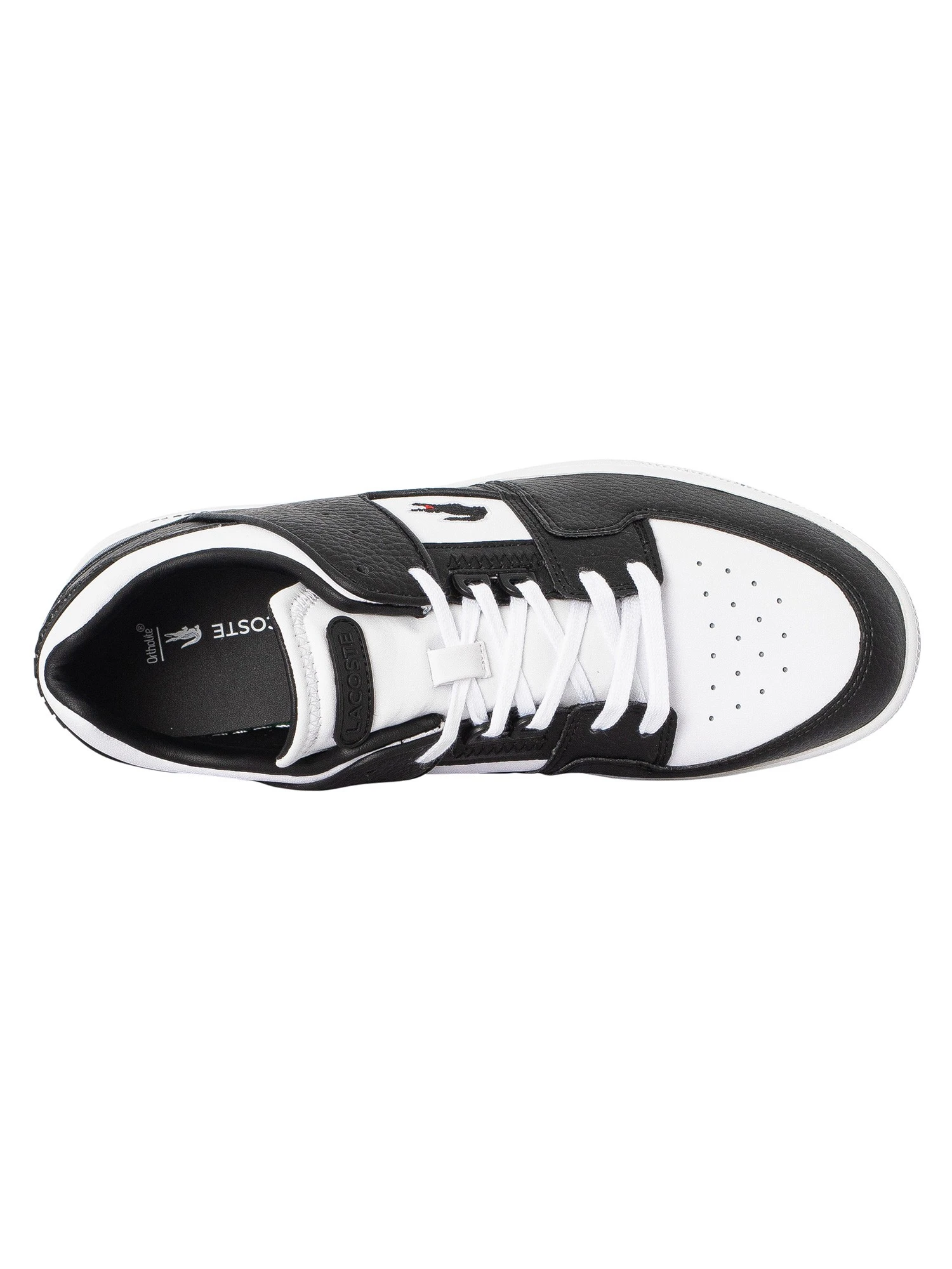 Lacoste Court Cage 223 3 SMA Leather Trainers - White/Black 6 Lacoste Court Cage 223 3 SMA Leather Trainers - White/Black - Image 6