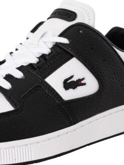 Lacoste Court Cage 223 3 SMA Leather Trainers - White/Black 16 Lacoste Court Cage 223 3 SMA Leather Trainers - White/Black -Standout Fashion Shop 47901h