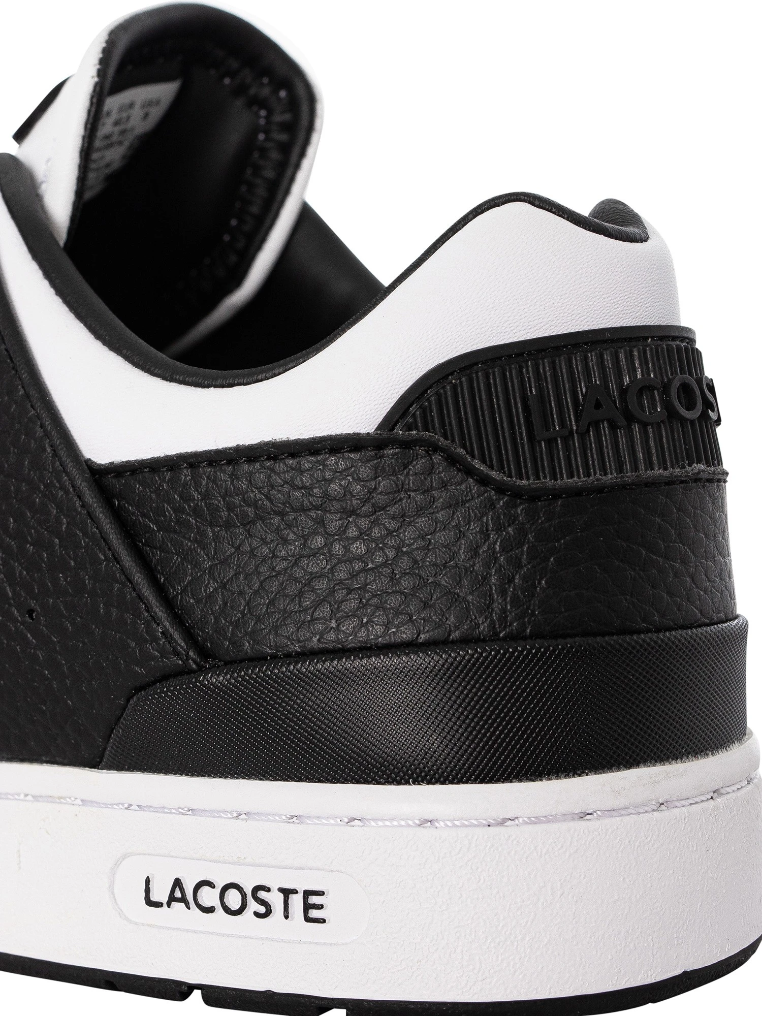 Lacoste Court Cage 223 3 SMA Leather Trainers - White/Black 9 Lacoste Court Cage 223 3 SMA Leather Trainers - White/Black - Image 9