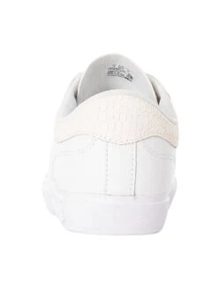 Lacoste Powercourt 1121 1 SMA Leather Trainers - White/White -Standout Fashion Shop 47904e