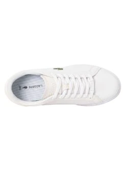 Lacoste Powercourt 1121 1 SMA Leather Trainers - White/White -Standout Fashion Shop 47904f
