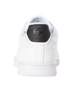Lacoste Carnaby Pro 123 8 SMA Leather Trainers - White/Black -Standout Fashion Shop 47910e