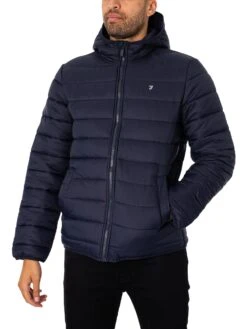 Farah Delano Wadded Jacket - True Navy