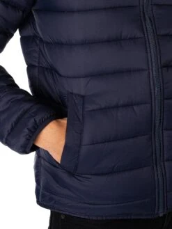 Farah Delano Wadded Jacket - True Navy -Standout Fashion Shop 47944e