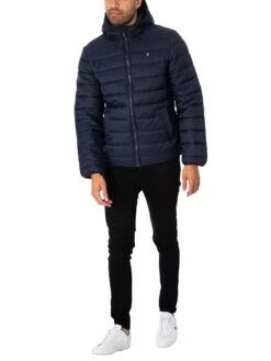 Farah Delano Wadded Jacket - True Navy -Standout Fashion Shop 47944f