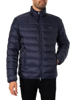 GANT Light Down Jacket - Evening Blue