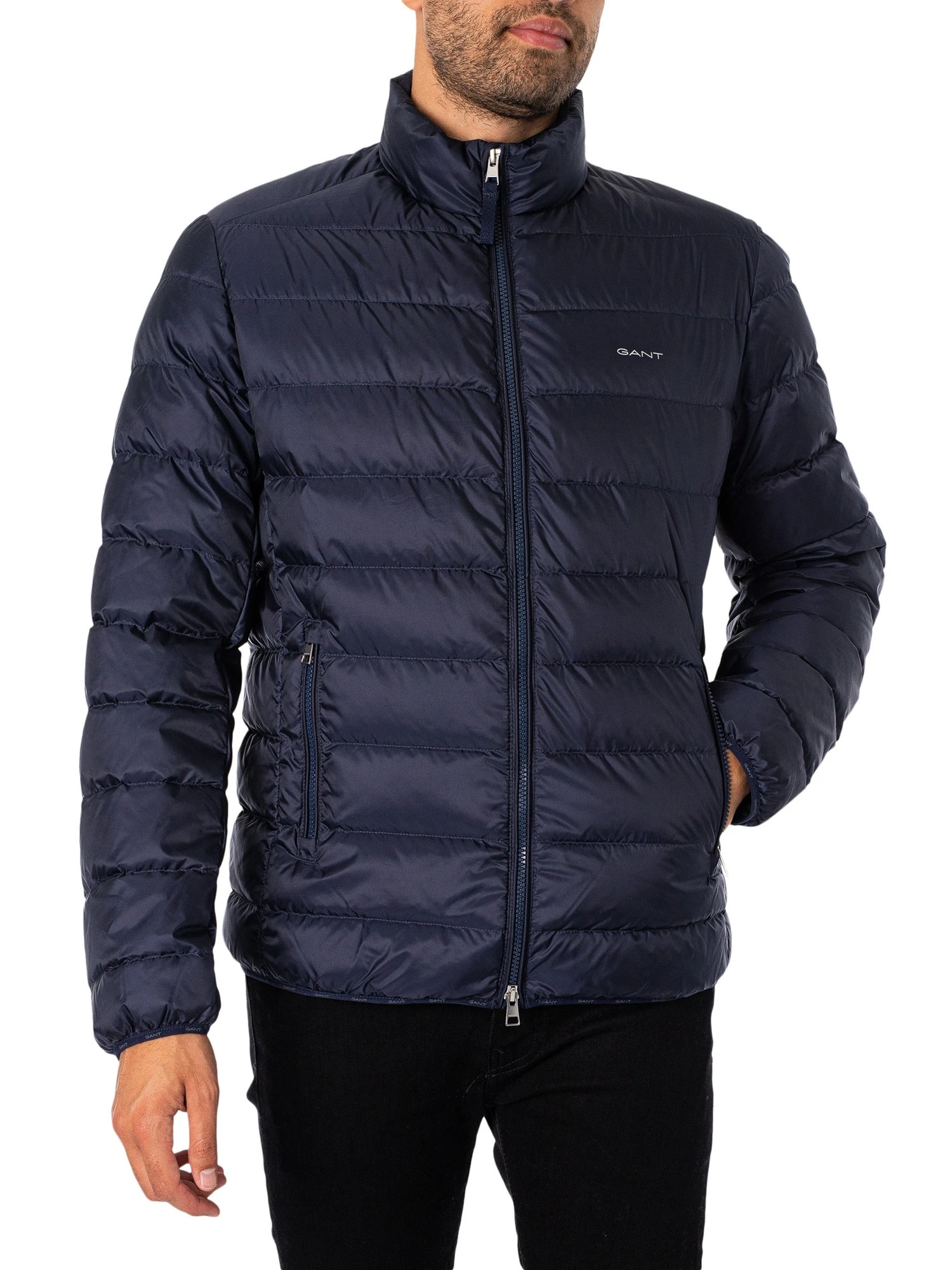 GANT Light Down Jacket - Evening Blue 1 GANT Light Down Jacket - Evening Blue