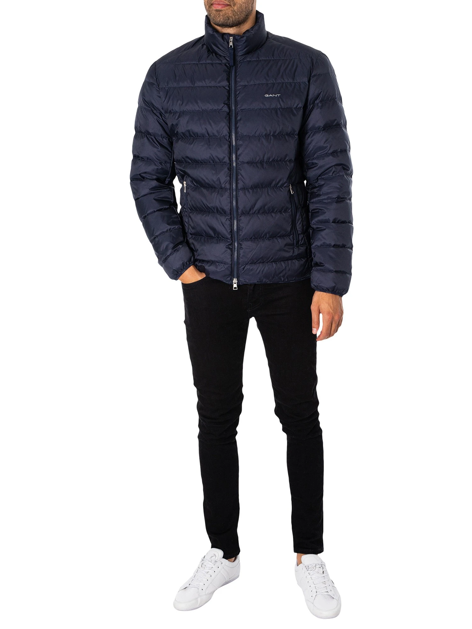 GANT Light Down Jacket - Evening Blue 7 GANT Light Down Jacket - Evening Blue - Image 7