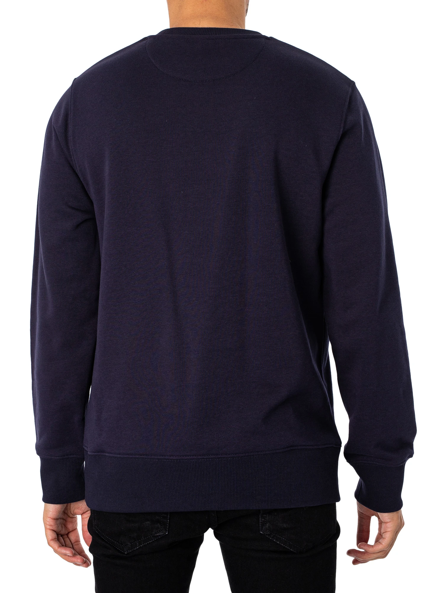 GANT Shield Crew Neck Sweatshirt - Evening Blue 3 GANT Shield Crew Neck Sweatshirt - Evening Blue - Image 3