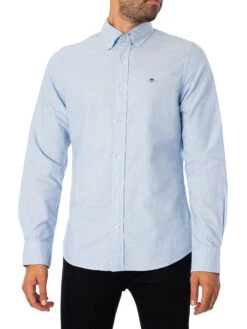 GANT Slim Fit Oxford Shirt - Light Blue