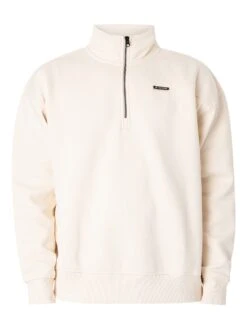 G-Star RAW Skipper Loose Fit 1/4 Zip Sweatshirt - Eggnog -Standout Fashion Shop 47972g