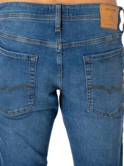 Jack & Jones Glenn Original 223 Slim Jeans - Blue Denim -Standout Fashion Shop 47977d