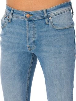 Jack & Jones Glenn Original 770 Slim Jeans - Light Blue Denim -Standout Fashion Shop 47979e